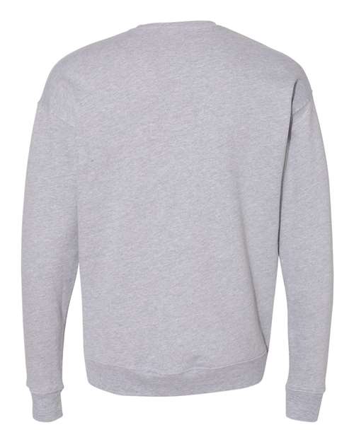 BELLA + CANVAS 3945, Unisex Sponge Fleece Drop Shoulder Crewneck Sweatshirt, Athletic Heather
