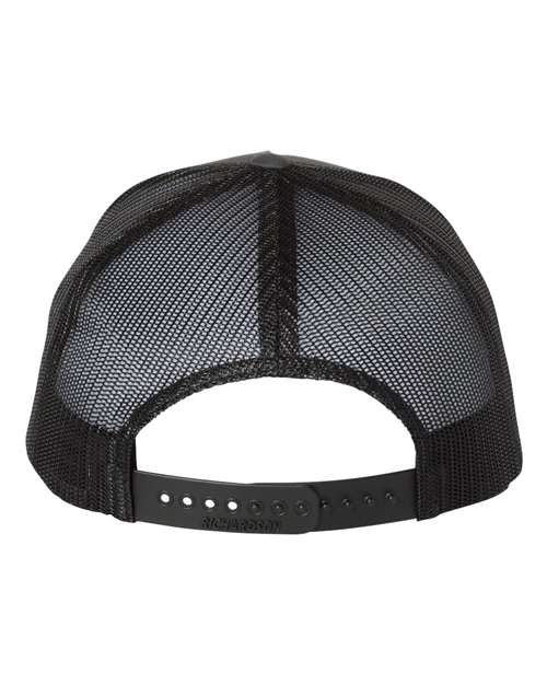 Richardson 112FP, Five-panel Trucker Cap, Charcoal/ Black
