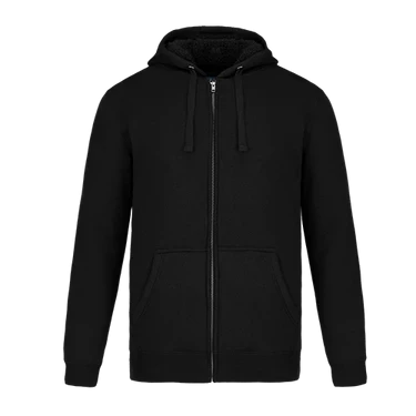 Custom Full-Zip Sherpa-Lined Hoodie 12-Pack (Embroidered & Printed) Black deals Uniforms