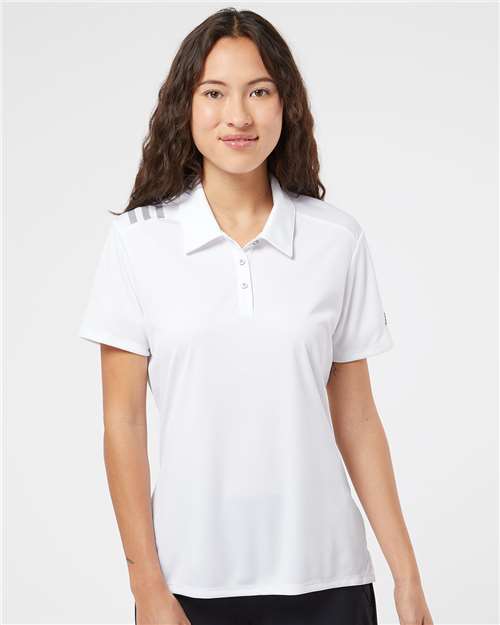 Women's 3-Stripes Shoulder Polo -  - 7692 - Toronto Screen Printing- Color