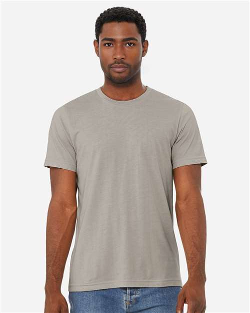 BELLA + CANVAS 3001CVC, Cvc Jersey Tee, Heather Stone
