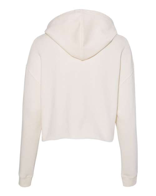 Independent Trading Co. AFX64CRP, Women’s Lightweight Crop Hooded Sweatshirt, Bone