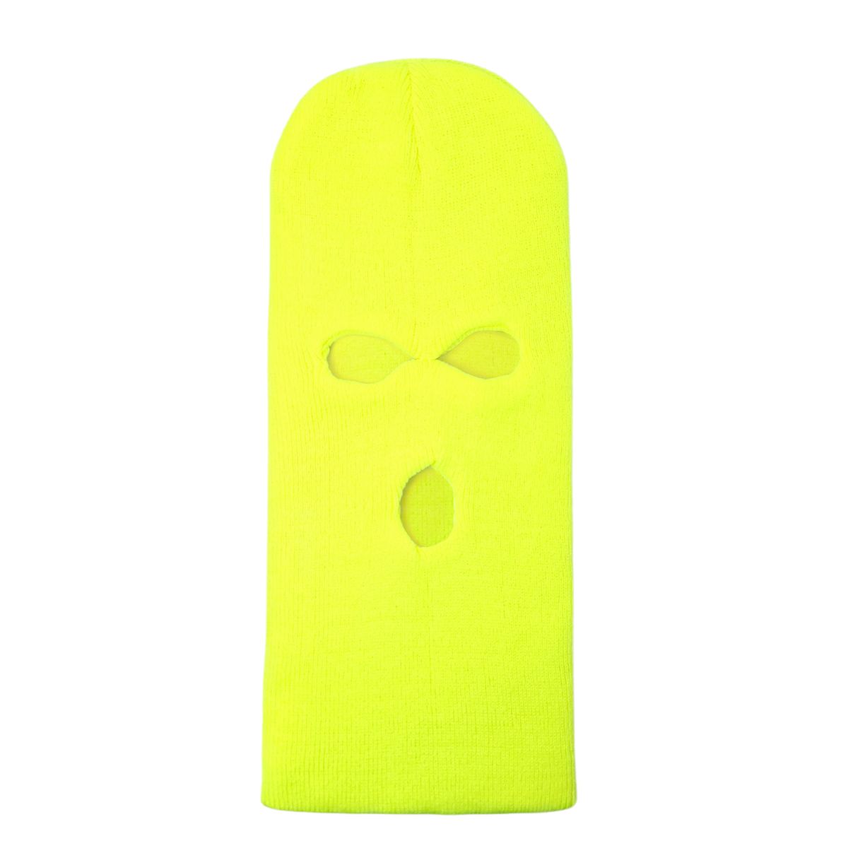 3 Hole Balaclava - XO3, Multi-Coloured Neon Yellow OSFA