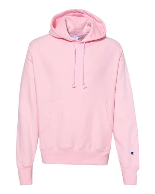 Champion S101, Unisex Reverse Weave Hooded Sweatshirt, Pink Candy