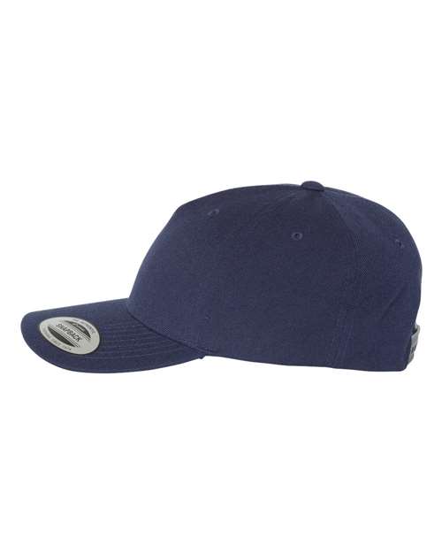 YP Classics 5789M Premium Five-Panel Curved Bill Snapback Cap