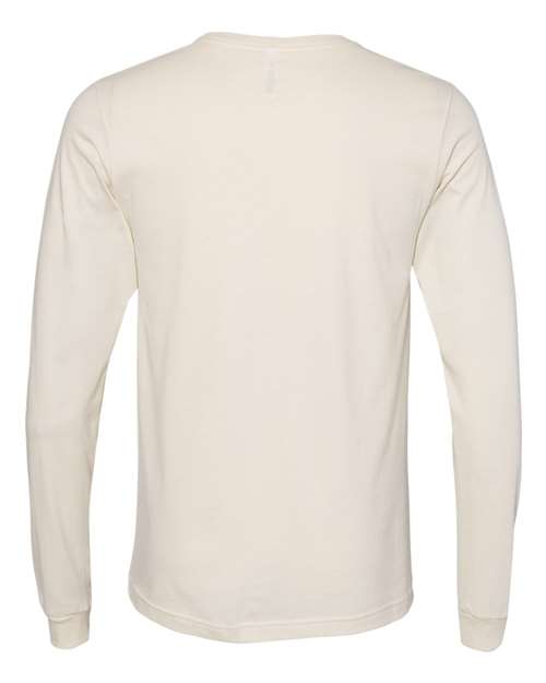 BELLA + CANVAS 3501, Unisex Jersey Long Sleeve Tee, Natural