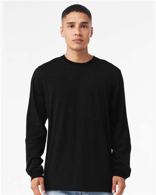 Unisex Jersey Long Sleeve Tee - Vintage Black -  - 123