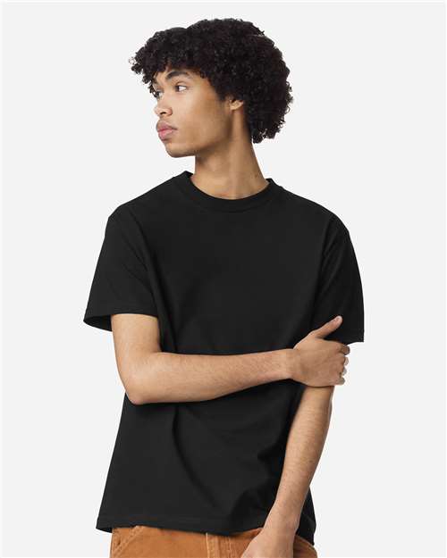 American Apparel 1301, Unisex Heavyweight Cotton Tee, Black