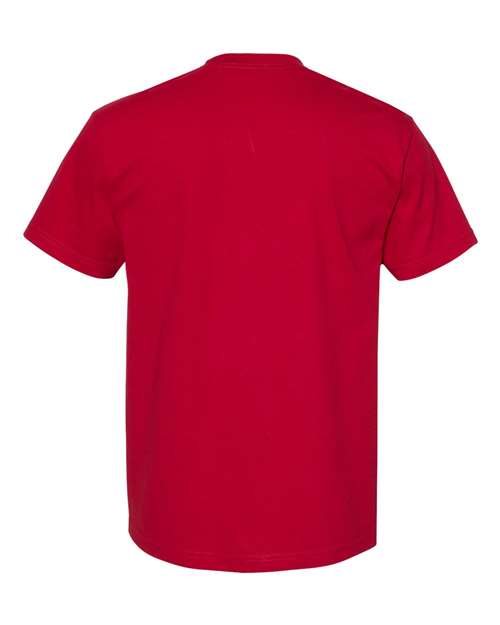 American Apparel 1301, Unisex Heavyweight Cotton Tee, Cardinal