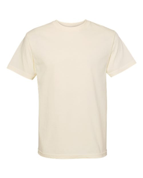 Unisex Heavyweight Cotton Tee - Cream -  - 8168