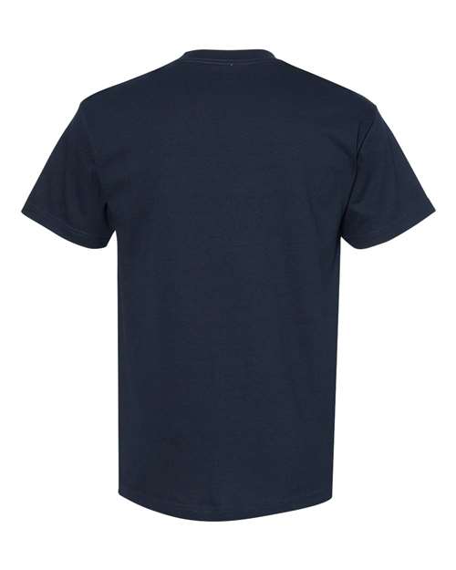 American Apparel 1301, Unisex Heavyweight Cotton Tee, True Navy