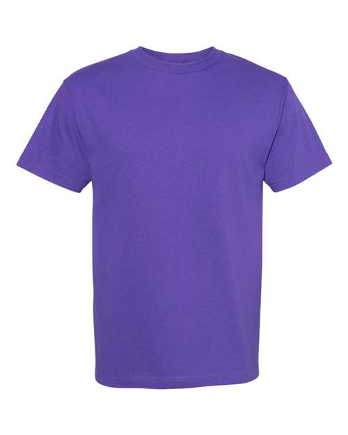 Unisex Heavyweight Cotton Tee - Purple -  - 8168