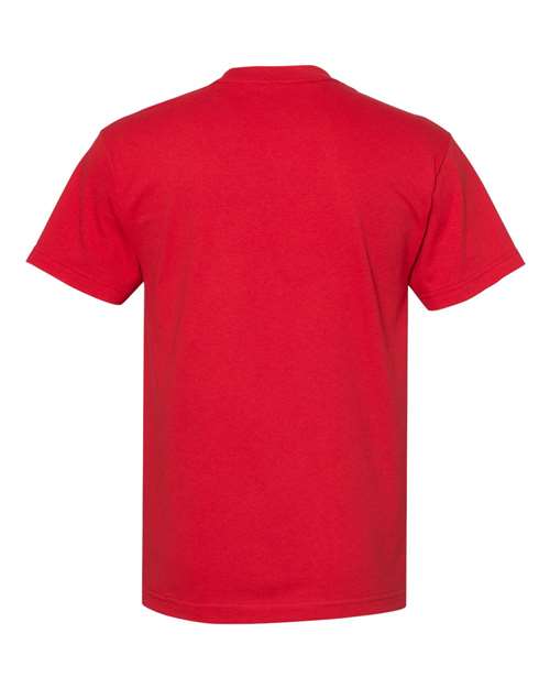American Apparel 1301, Unisex Heavyweight Cotton Tee, Red
