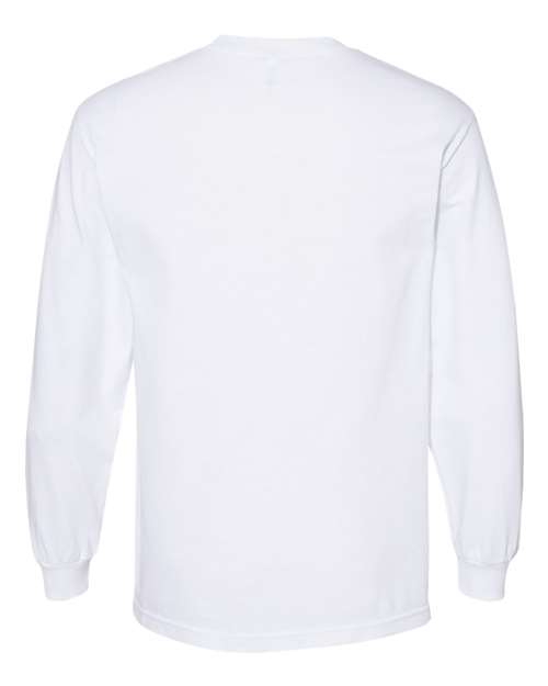 American Apparel 1304, Unisex Heavyweight Cotton Long Sleeve Tee, White