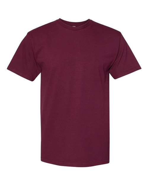 Unisex Midweight Cotton Tee - - 8180 Burgundy 12027 1701 5-5.9 oz Adult American Apparel Cotton Cotton - 100% Cotton - Ringspun Crewneck Fashion T-Shirts Festival Season Go To Fashion Mens & Unisex No Visible Logos Premium Fashion Preshrunk Regular (5-6 oz) S&S Deep Deals Short Sleeves T-Shirts T-Shirts - Premium Tear Away Tops Unisex