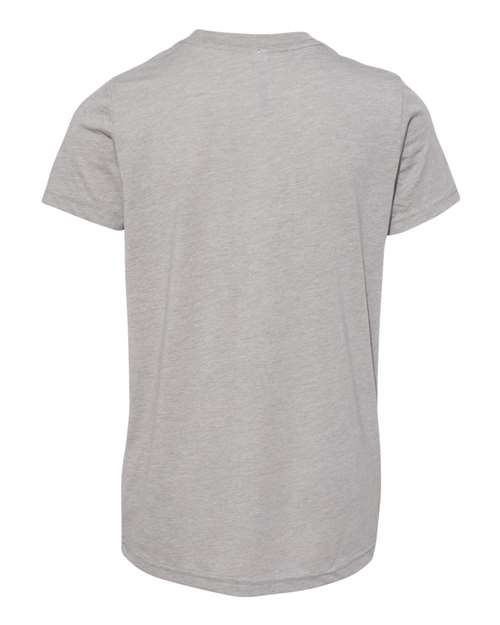 BELLA + CANVAS 3413Y, Youth Triblend Tee, Athletic Grey Triblend