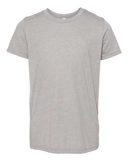 BELLA + CANVAS 3413Y, Youth Triblend Tee, Athletic Grey Triblend
