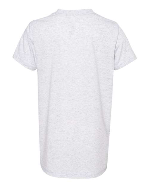 BELLA + CANVAS 3413Y, Youth Triblend Tee, White Fleck Triblend