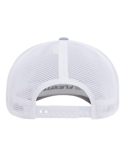 Flexfit 110M, 110 Mesh-back Cap, Melange Silver/ White