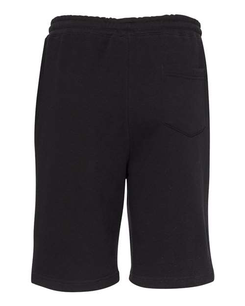 Independent Trading Co. IND20SRT, Men's Midweight Fleece Shorts, Black