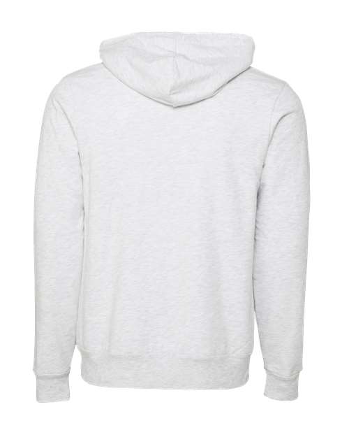 BELLA + CANVAS 3719, Unisex Sponge Fleece Hoodie Sweatshirt, Ash
