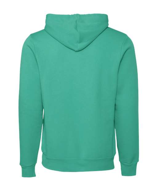 BELLA + CANVAS 3719, Unisex Sponge Fleece Hoodie Sweatshirt, Teal