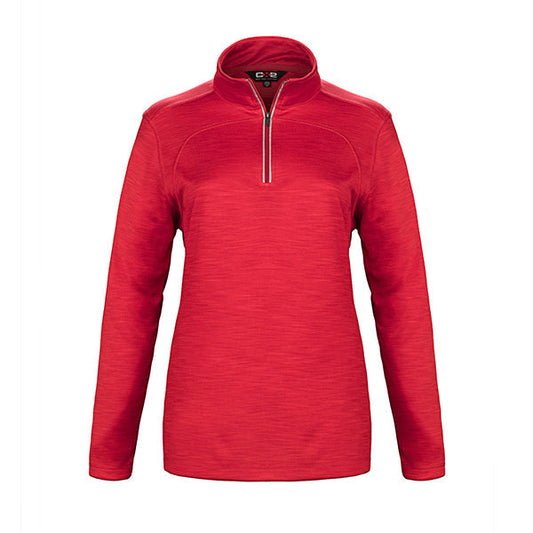 L00876 - Meadowbrook - Ladies Interlock 1/4 Zip Pullover