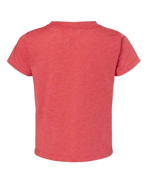 BELLA + CANVAS 3413T, Toddler Triblend Tee, Red Triblend