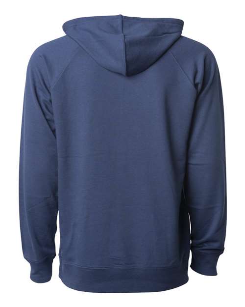 Independent Trading Co. SS1000, Unisex Icon Lightweight Loopback Terry Hooded Sweatshirt, Indigo