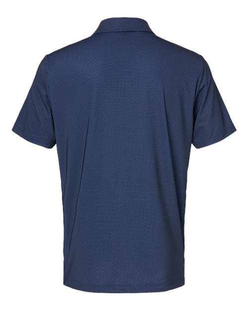 Adidas A498, Men's Ultimate365 Diamond Dot Print Polo, Navy Blue/ White/ Grey Three