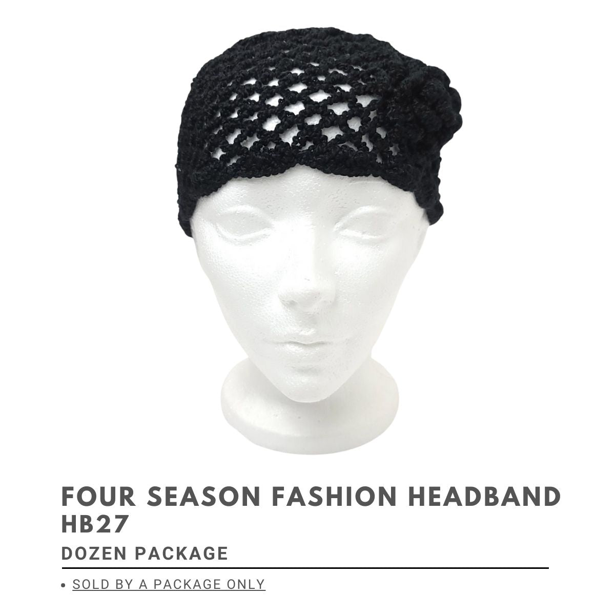 Four Season Fashion Headband - HB27, OSFA, Dozen Package Dozen Package Accessories