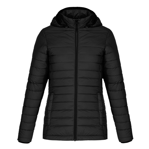 L00901 - Canyon - Ladies Puffy Jacket w/ Detachable Hood Black 901 Ladies Muskoka Trail team Women