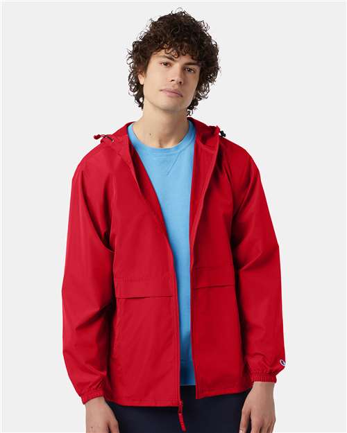 Champion CO125, Unisex Full-zip Anorak Jacket, Scarlet