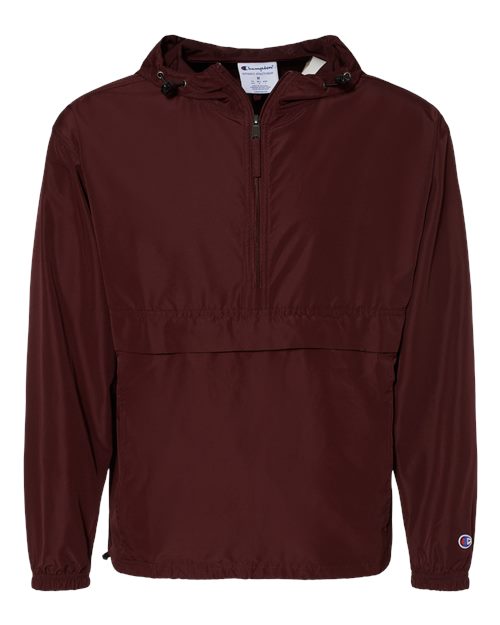 Champion CO200, Unisex Packable Anorak Jacket, Maroon