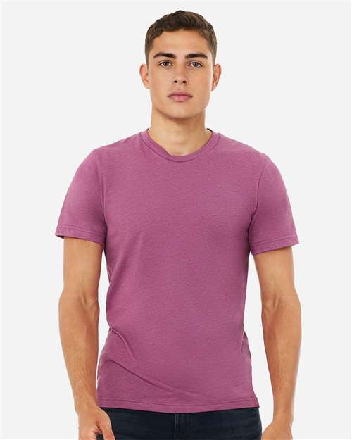 BELLA + CANVAS 3001CVC, Cvc Jersey Tee, Heather Magenta