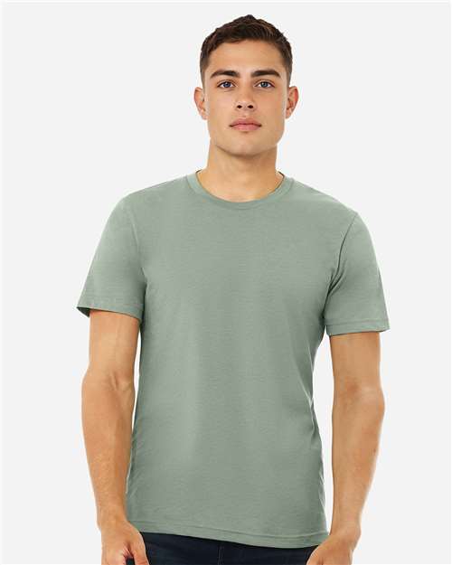 BELLA + CANVAS 3001CVC, Cvc Jersey Tee, Heather Sage