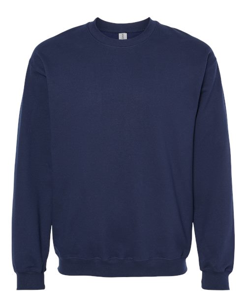Gildan SF000 Unisex Softstyle® Midweight Crewneck Sweatshirt Cotton Cotton-Poly Blend Crewneck Fleece Midweight Moisture-Wicking Outerwear Polyester Regular Fit Spandex Sport / Athletic Super Heavyweight Sweatshirts & Fleece Tear-Away Label Tops Womens Womens Tops