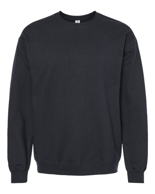 Gildan SF000 Unisex Softstyle® Midweight Crewneck Sweatshirt Cotton Cotton-Poly Blend Crewneck Fleece Midweight Moisture-Wicking Outerwear Polyester Regular Fit Spandex Sport / Athletic Super Heavyweight Sweatshirts & Fleece Tear-Away Label Tops Womens Womens Tops