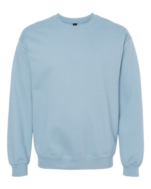 Gildan SF000 Unisex Softstyle® Midweight Crewneck Sweatshirt Cotton Cotton-Poly Blend Crewneck Fleece Midweight Moisture-Wicking Outerwear Polyester Regular Fit Spandex Sport / Athletic Super Heavyweight Sweatshirts & Fleece Tear-Away Label Tops Womens Womens Tops