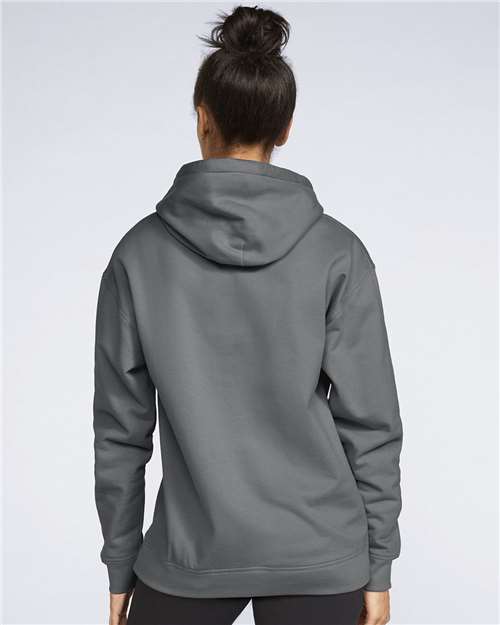 Gildan SF500 Unisex Softstyle® Midweight Hooded Sweatshirt Cotton Cotton-Poly Blend Fleece Hooded Insulated Jersey Midweight Moisture-Wicking Outerwear Pocket Polyester Regular Fit Spandex Sport / Athletic Super Heavyweight Sweatshirts & Fleece Tear-Away Label Tops Womens Womens Tops