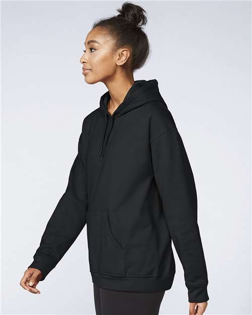 Gildan SF500 Unisex Softstyle® Midweight Hooded Sweatshirt Cotton Cotton-Poly Blend Fleece Hooded Insulated Jersey Midweight Moisture-Wicking Outerwear Pocket Polyester Regular Fit Spandex Sport / Athletic Super Heavyweight Sweatshirts & Fleece Tear-Away Label Tops Womens Womens Tops