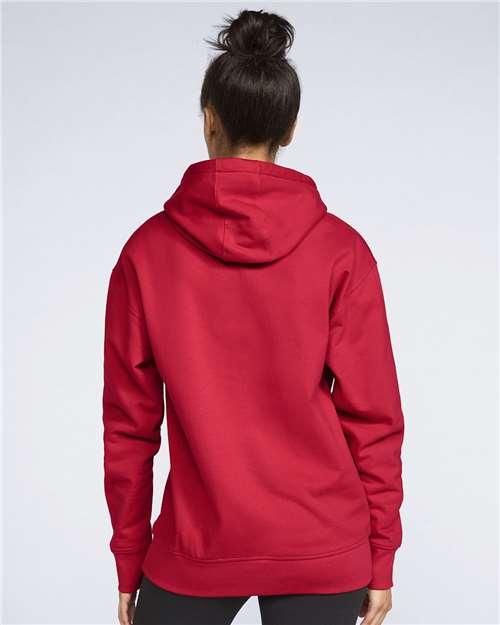 Gildan SF500 Unisex Softstyle® Midweight Hooded Sweatshirt Cotton Cotton-Poly Blend Fleece Hooded Insulated Jersey Midweight Moisture-Wicking Outerwear Pocket Polyester Regular Fit Spandex Sport / Athletic Super Heavyweight Sweatshirts & Fleece Tear-Away Label Tops Womens Womens Tops