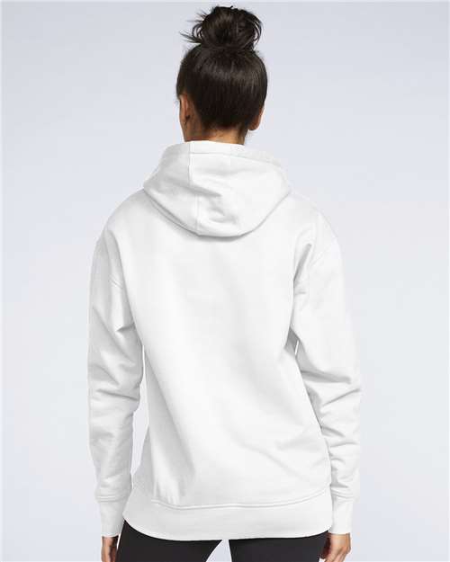 Gildan SF500 Unisex Softstyle® Midweight Hooded Sweatshirt Cotton Cotton-Poly Blend Fleece Hooded Insulated Jersey Midweight Moisture-Wicking Outerwear Pocket Polyester Regular Fit Spandex Sport / Athletic Super Heavyweight Sweatshirts & Fleece Tear-Away Label Tops Womens Womens Tops