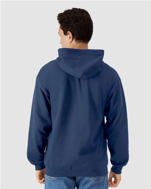 Gildan SF600, Unisex Softstyle Midweight Full-zip Hooded Sweatshirt, Navy