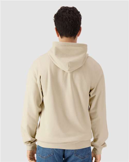 Gildan SF600, Unisex Softstyle Midweight Full-zip Hooded Sweatshirt, Sand