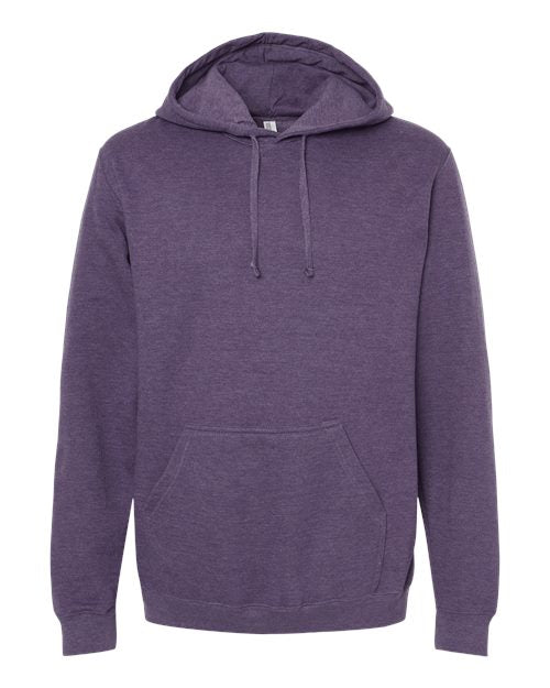 M&O 3320, Unisex Pullover Hoodie, Heather Purple