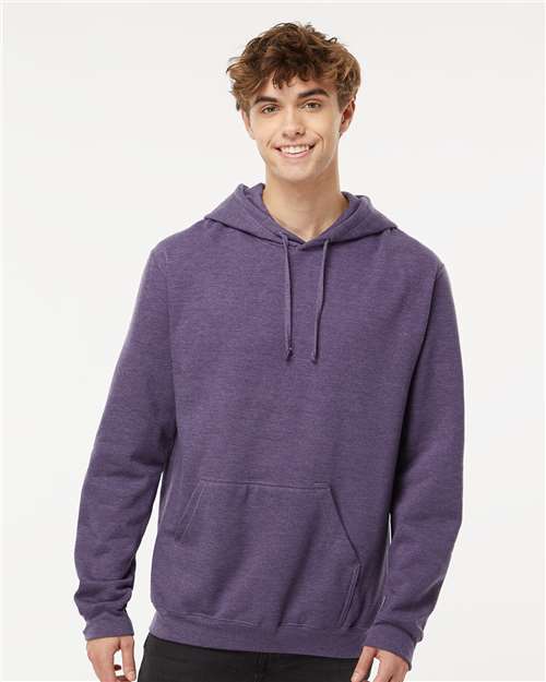 M&O 3320, Unisex Pullover Hoodie, Heather Purple