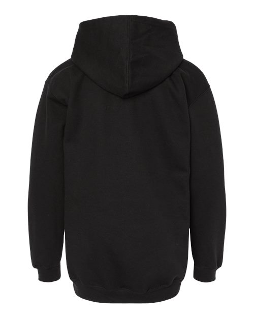 M&O 3322, Youth Fleece Pullover Hoodie, Black