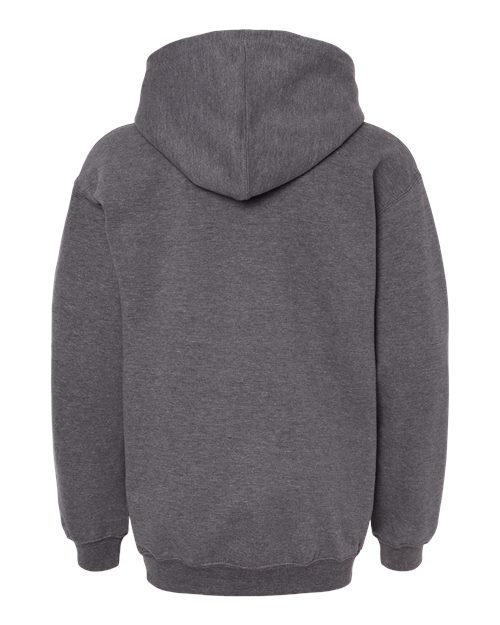M&O 3322, Youth Fleece Pullover Hoodie, Heather Grey