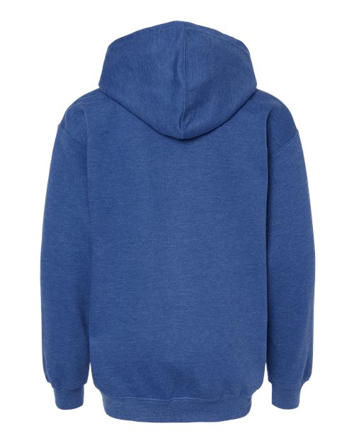 M&O 3322, Youth Fleece Pullover Hoodie, Heather Royal